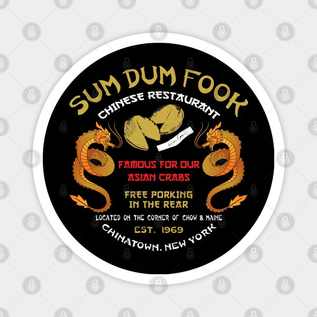 Sum Dum Fook Chinese Restaurant Magnet by Alema Art